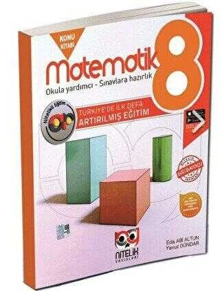 Nitelik Yayınları 8. Sınıf Artirilmiş Matematik Konu Kitabı ürün görseli 1