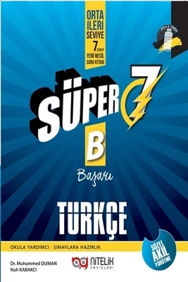 Nitelik Yayınları 7. Sınıf Süper Türkçe Soru Yeni Nesil ( B ) ürün görseli 1