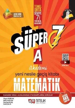 Nitelik Yayınları 7. Sınıf (A) Süper Matematik Soru Kitabı ürün görseli 1