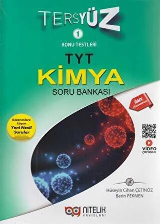 Nitelik Yayınları Yks Tyt Kimya Tersyüz Soru Kitabı (Video Çözümlü-Yeşil Kapak) ürün görseli 1