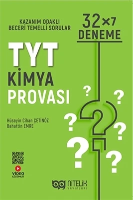 Nitelik Yayınları Yks Tyt Kimya Provasi 32 X 7 Deneme ürün görseli 1