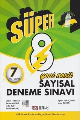 Nitelik Yayınları 8. Sınıf Deneme Yeni Nesil Süper Sayisal 7 Deneme ürün görseli 1