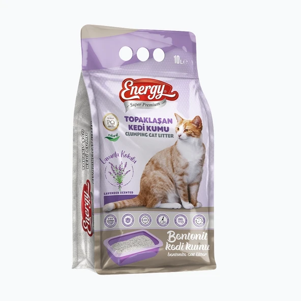 Super Premium Energy Kedi Kumu Lavanta Kokulu 10 lt ürün görseli 1