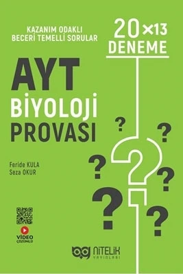 Nitelik Yayınları Yks Ayt Biyoloji Provasi 20 X 13 Deneme ürün görseli 1