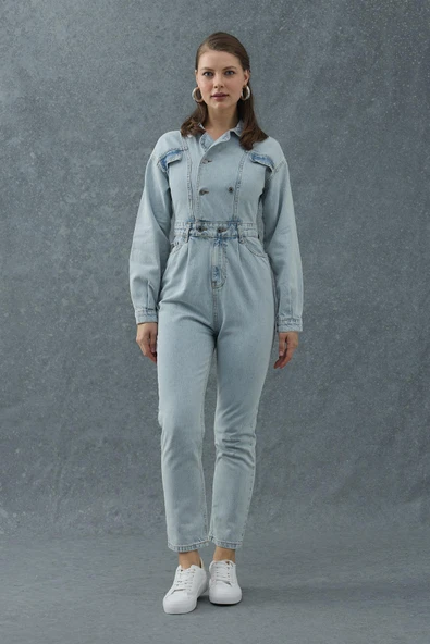 Mavi Blue Denim Tulum ürün görseli 1
