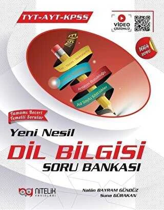Nitelik Yayınları Yks Tyt Ayt Kpss Yeni Nesil Dil Bilgisi Soru Bankası (Video Çözümlü-Beyaz Kapak) ürün görseli 1