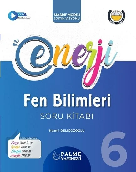 Palme Yayınevi Hazırlık 6. Sınıf Enerji Fen Bilimleri Soru Kitabı ürün görseli 1