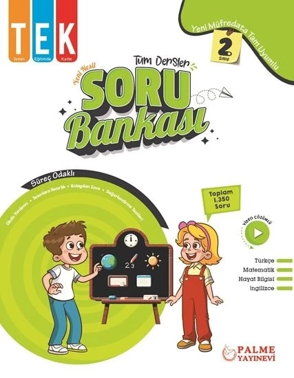 Palme Yayınevi Hazırlık 2. Sınıf Tek Tüm Dersler Soru Bankası Yeni Nesil ürün görseli 1