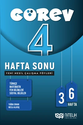 Nitelik Yayınları 4. Sınıf Görev Hafta Sonu Yeni Nesil Çalışma Föyü ürün görseli 1