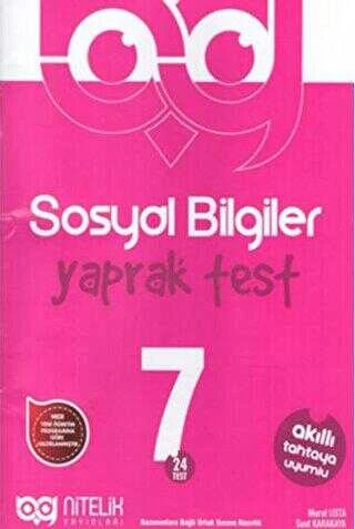 Nitelik Yayınları Yaprak Test 7. Sınıf Sosyal Bilgiler ürün görseli 1
