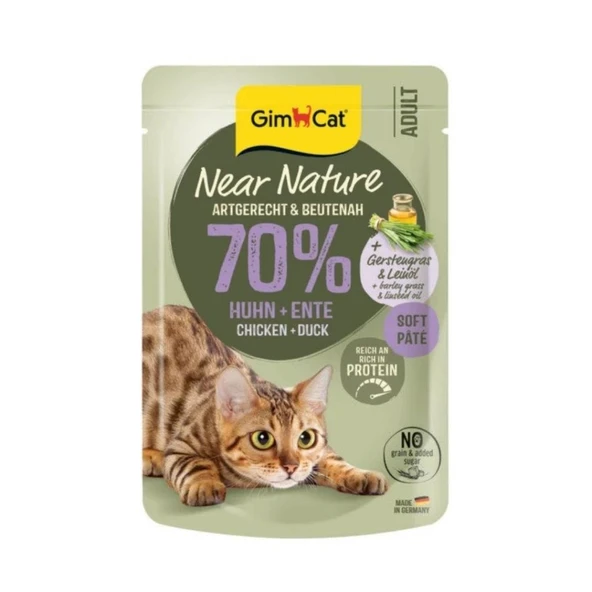 Gimcat Near Nature Tavuklu Ördekli Kedi Yaş Maması 85 Gr ürün görseli 1
