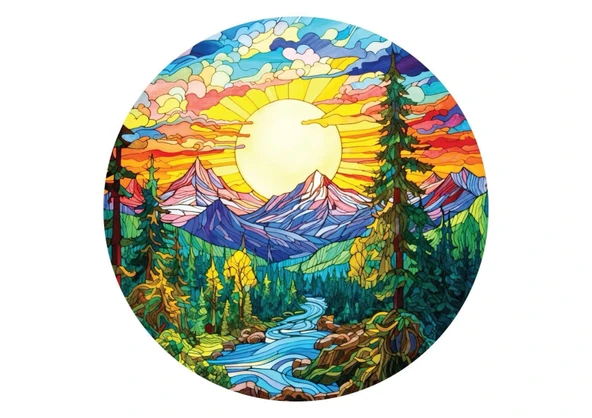 Art Puzzle Camdan Alpler 570 Parça 45708 - Resim 2
