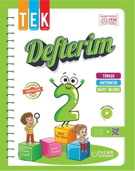 Palme Yayınevi Hazırlık 2. Sınıf Tek Defterim ürün görseli 1