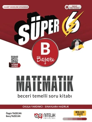 Nitelik Yayınları 6. Sınıf (B) Matematik Beceri Temelli Soru Kitabı ürün görseli 1