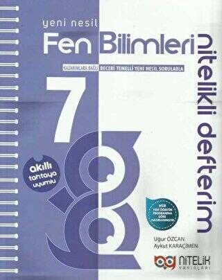 Nitelik Yayınları 7. Sınıf Akilli Defter Fen Bilimleri Yeni Nesil Nitelikli ürün görseli 1