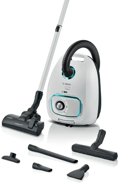 Serie 4 Toz torbalı Süpürge ProHygienic Beyaz BGL41HYG2H ürün görseli 1