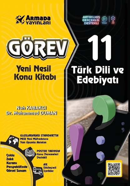 Armada Yayınları 11. Sınıf Görev Edebiyat Konu Kitabı Yeni Nesil ürün görseli 1