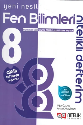 Nitelik Yayınları 8. Sınıf Akilli Defter Fen Bilimleri Yeni Nesil Nitelikli ürün görseli 1