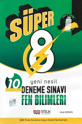 Nitelik Yayınları 8. Sınıf Deneme Yeni Nesil Süper Fen Bilimleri ürün görseli 1