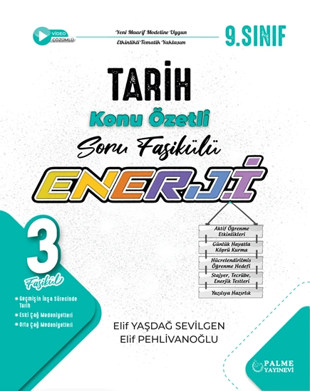 Palme Yayınevi Hazırlık 9. Sınıf Enerji Tarih Konu Özetli Soru Fasikülleri (3 Fasikül) ürün görseli 1