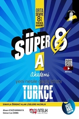 Nitelik Yayınları 8. Sınıf (A) Süper Türkçe Soru Yeni Nesil ürün görseli 1