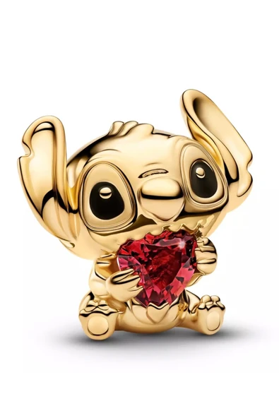 Hector&Co. Jewellery S925 Stitch Kalp Şeklinde Gold Renk Charm ve Kolye Ucu ürün görseli 1