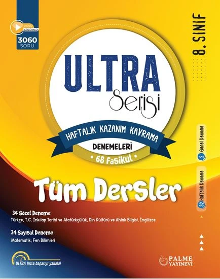 Palme Yayınevi Hazırlık 8. Sınıf Ultra Tüm Dersler Denemeleri ürün görseli 1