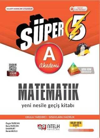 Nitelik Yayınları 5. Sınıf (A) Süper Matematik Yeni Nesile Geçiş Kitabı ürün görseli 1