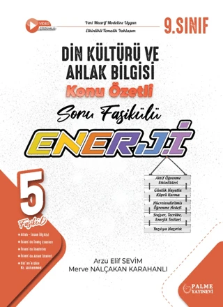 Palme Yayınevi Hazırlık 9. Sınıf Enerji Din Kültürü ve Ahlak Bilgisi Konu Özetli Soru Fasikülleri (5 Fasikül) ürün görseli 1