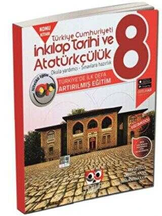 Nitelik Yayınları 8. Sınıf Artirilmiş İnkilap Tarihi Konu Kitabı ürün görseli 1