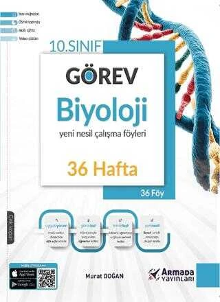 Armada Yayınları 10. Sınıf Görev Biyoloji Yeni Nesil Çalışma Föyleri (36 Hafta) ürün görseli 1