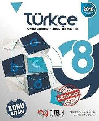 Nitelik Yayınları 8. Sınıf Türkçe Konu Kitabı ürün görseli 1