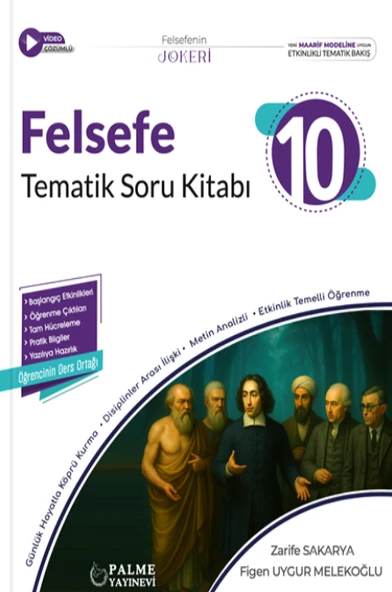Palme Yayınevi Hazırlık 10. Sınıf Joker Felsefe Soru Kitabı Tematik ürün görseli 1