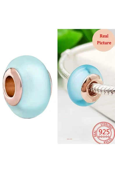 Hector&Co. Jewellery Mat Mavi Murano Cam Charm ürün görseli 1