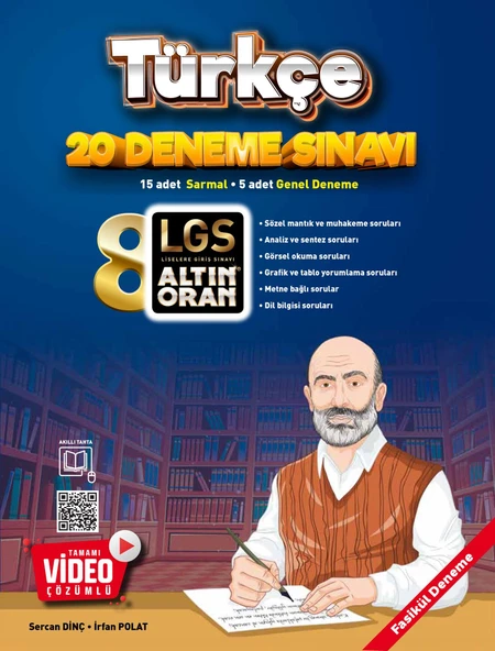 Borealis Yayıncılık Altın Oran 8. Sınıf Türkçe 20 Deneme Tamamı Video Çözümlü ürün görseli 1