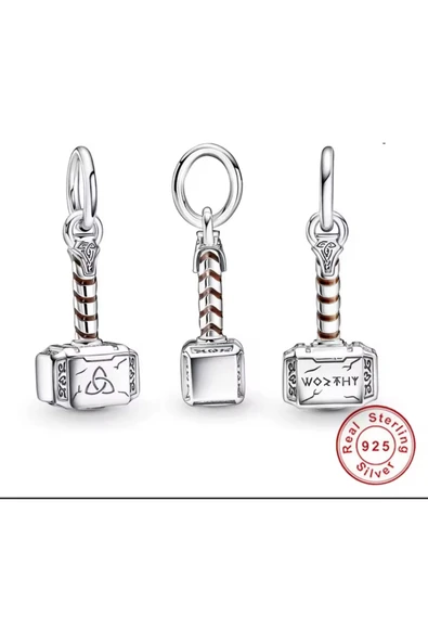 Hector&Co. Jewellery Gümüş Thor Çekiç Cham - Resim 2