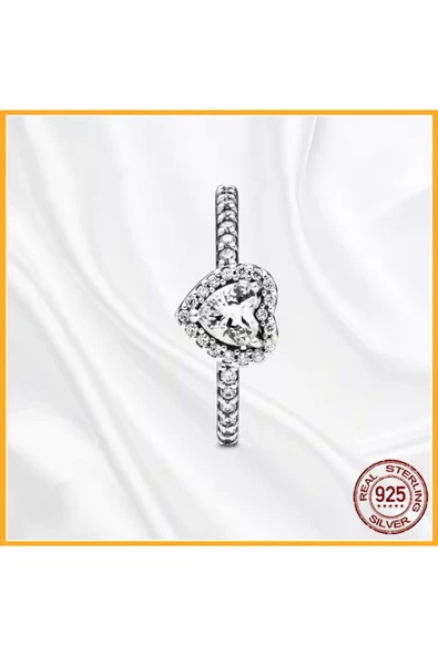 Hector&Co. Jewellery Gümüş Asil Kalp Yüzük ürün görseli 1