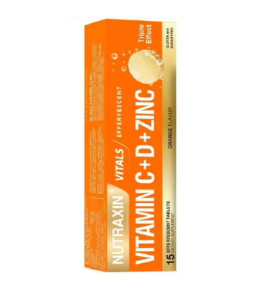 Nutraxin Efervesan - Vitamin C-D-ZINC 15 Efervesan Tablet ürün görseli 1