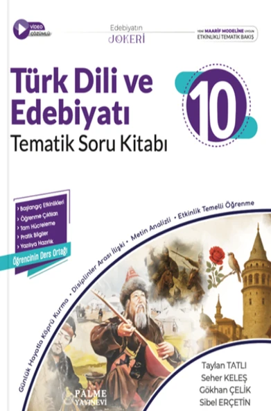 Palme Yayınevi Hazırlık 10. Sınıf Joker Türk Dili ve Edebiyatı Soru Kitabı Tematik ürün görseli 1