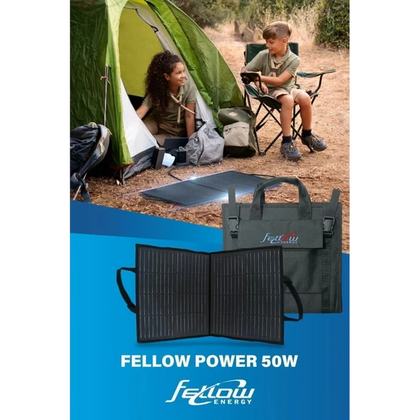 Fellow 50w Katlanabilir Çanta Tipi Solar Güneş Paneli ürün görseli 1