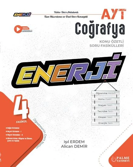 Palme Yayınevi Hazırlık Yks Ayt Enerji Coğrafya Konu Özetli Soru Fasikülleri ürün görseli 1