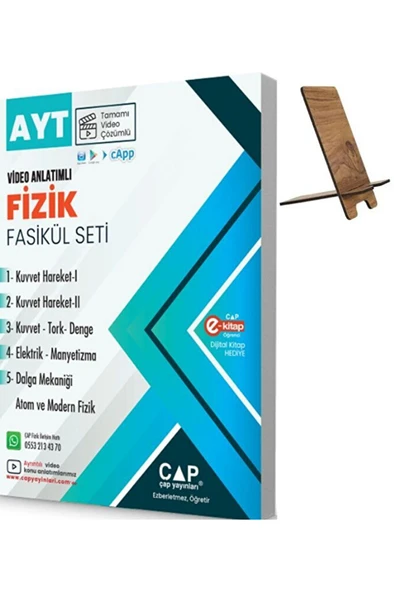 Çap Ayt Fizik Video Anlatımlı Fasikül Seti 2025 ürün görseli 1