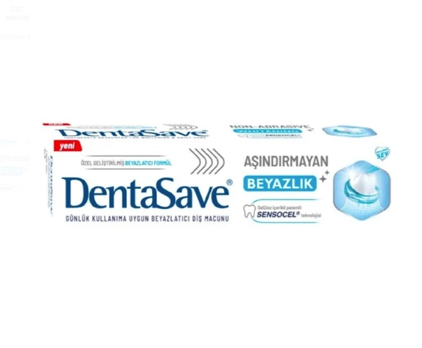 DentaSave Aşındırmayan Beyazlık Diş Macunu 75 ml ürün görseli 1
