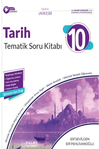 Palme Yayınevi Hazırlık 10. Sınıf Joker Tarih Soru Kitabı Tematik ürün görseli 1