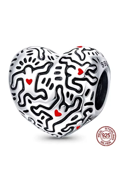 Hector&Co. Jewellery Gümüş Keith Haring Line Art People Charm ürün görseli 1
