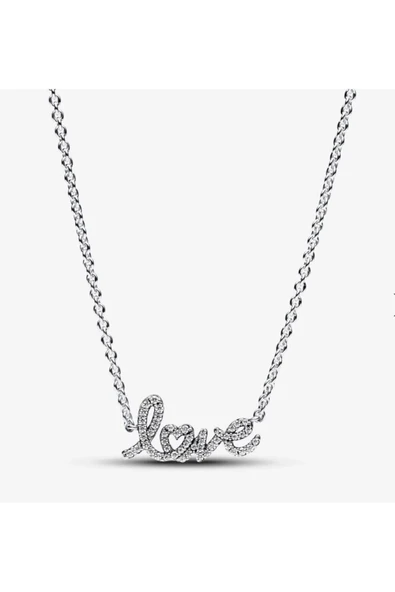 Hector&Co. Jewellery Işıltılı El Yazısı Aşk Kolyesi ürün görseli 1