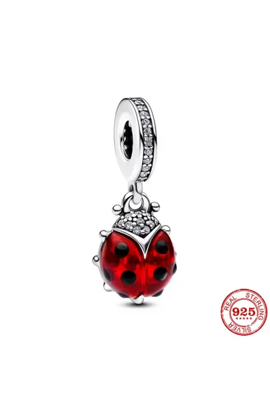 Hector&Co. Jewellery S925 Damgalı Uğur Böceği Sallantılı Charm ürün görseli 1