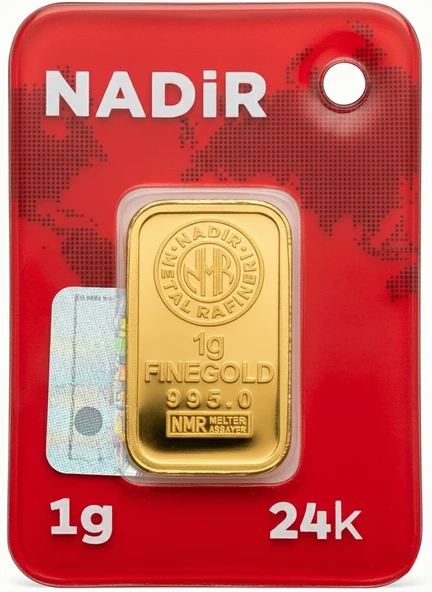 Nadir Gold 24 Ayar 1 Gram Külçe Altın ürün görseli 1
