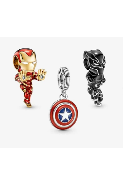 Hector&Co. Jewellery Marvel Avengers Kahramanları Charm Üçlüsü ürün görseli 1