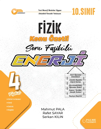 Palme Yayınevi Hazırlık 10. Sınıf Enerji Fizik Konu Özetli Soru Fasikülleri (4 Fasikül) ürün görseli 1